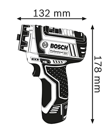 Bosch Professional 12V System Akku Bohrschrauber GSR 12V-15 FC (inkl. 1x2.0 Ah Akku, Ladegerät GAL 12V-20, 3x Bohrfutteraufsätze, 40tlg. Zubehörset, im Koffer) - Amazon Exclusive Set - 3